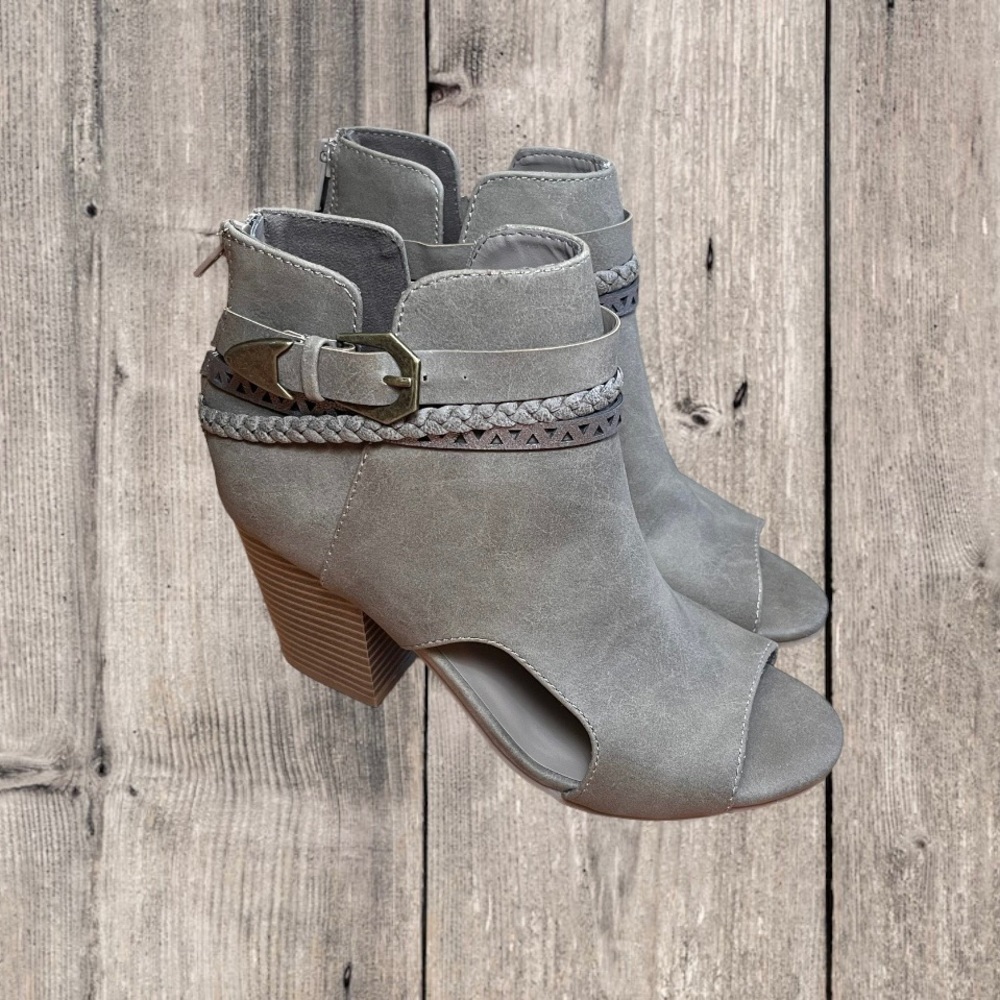Peep Toe Booties